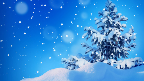 梦幻冬景PNG透明背景图，高清雪景元素，节日设计素材免费下载