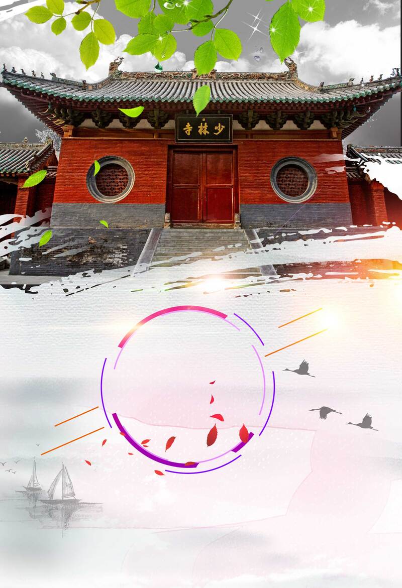 中国风山水风景图片下载，复古高清JPG与PSD设计素材