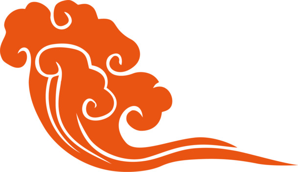 中式云彩手绘卡通PNG透明图片，AI格式设计素材高清下载