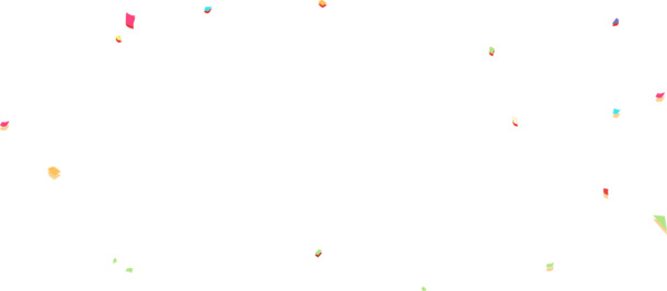 高清PNG彩色碎片卡通背景素材，透明漂浮元素及其他图片设计资源下载
