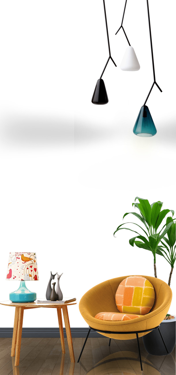 北欧风手机壁纸，高清PNG透明背景，PSD设计素材免费下载