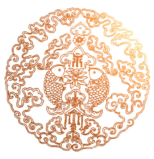 春节黄色窗花剪纸PNG透明图，高清节日元素，一键下载设计素材