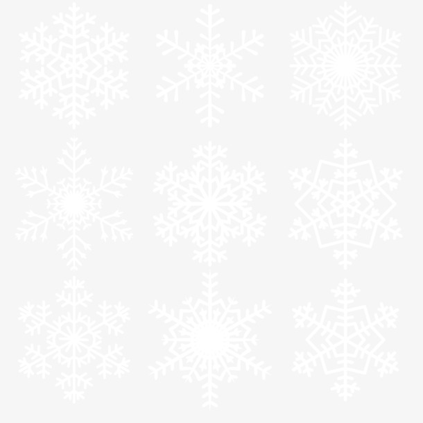 艺术雪花PNG透明底纹，高清AI设计素材，一键下载
