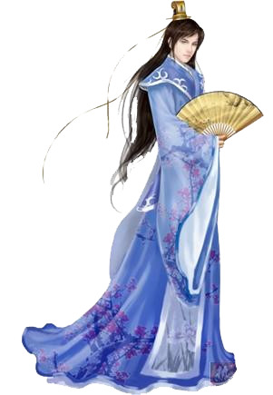 古韵美女PNG透明手绘，卡通元素设计素材，高清下载