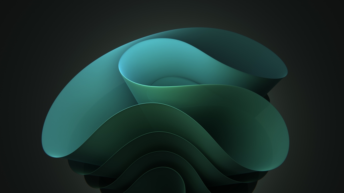 创意暗绿3D壁纸，超清5K分辨率，5120x2880高清大图下载