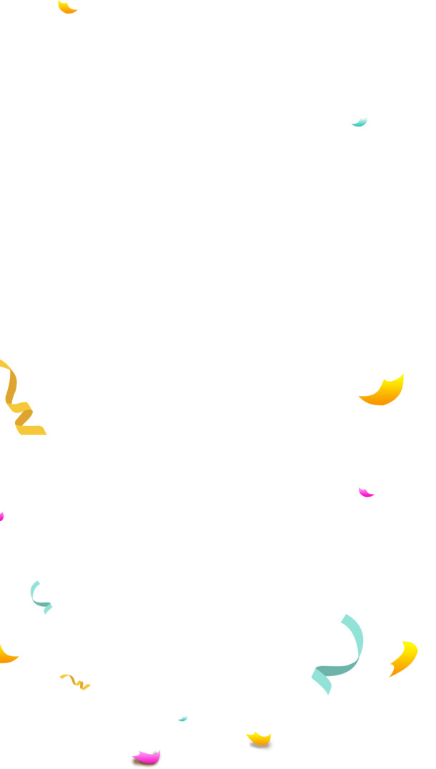 手绘渐变花瓣素材，高清PNG透明图片，漂浮元素设计下载