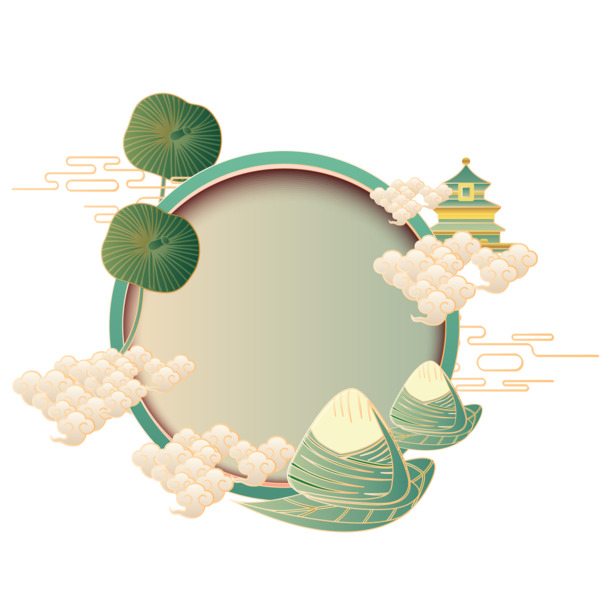 端午节PNG透明图片，高清节日装饰元素，设计素材免费下载