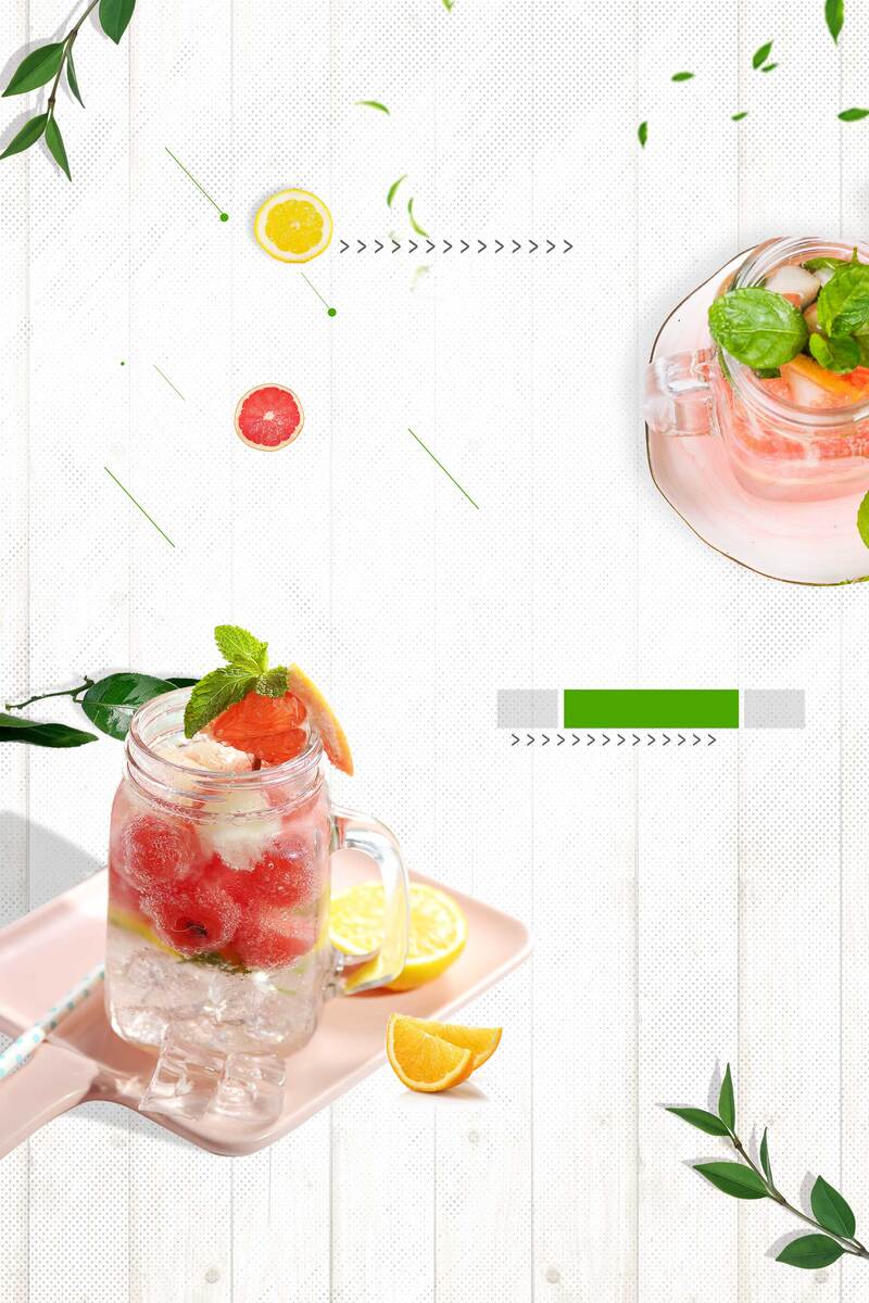 盛夏冰爽冷饮，高清JPG背景图与另类PSD设计素材下载