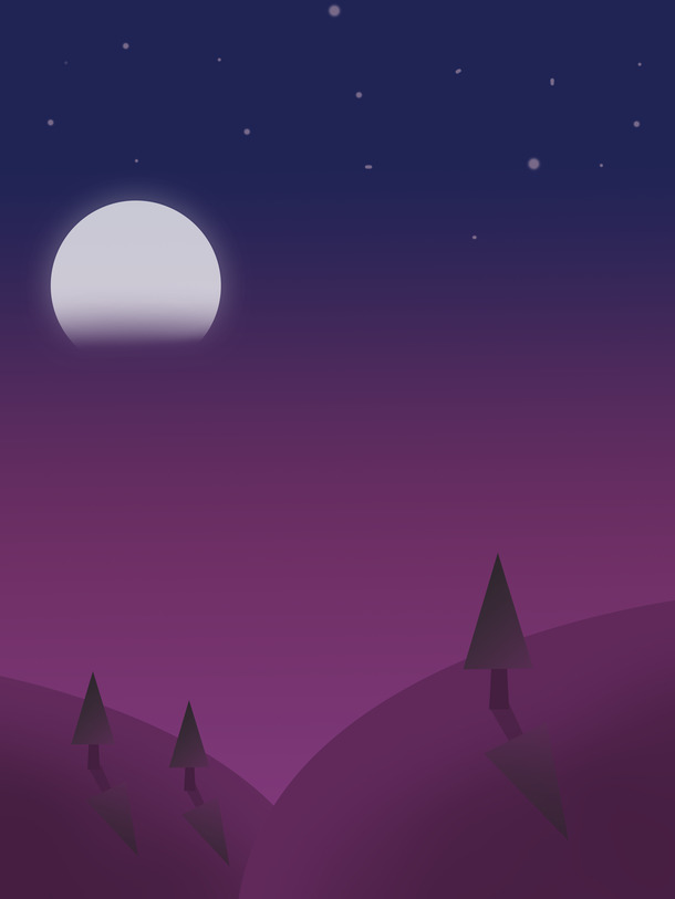 高清PNG夜晚星空插画，透明背景，丰富图片设计素材下载