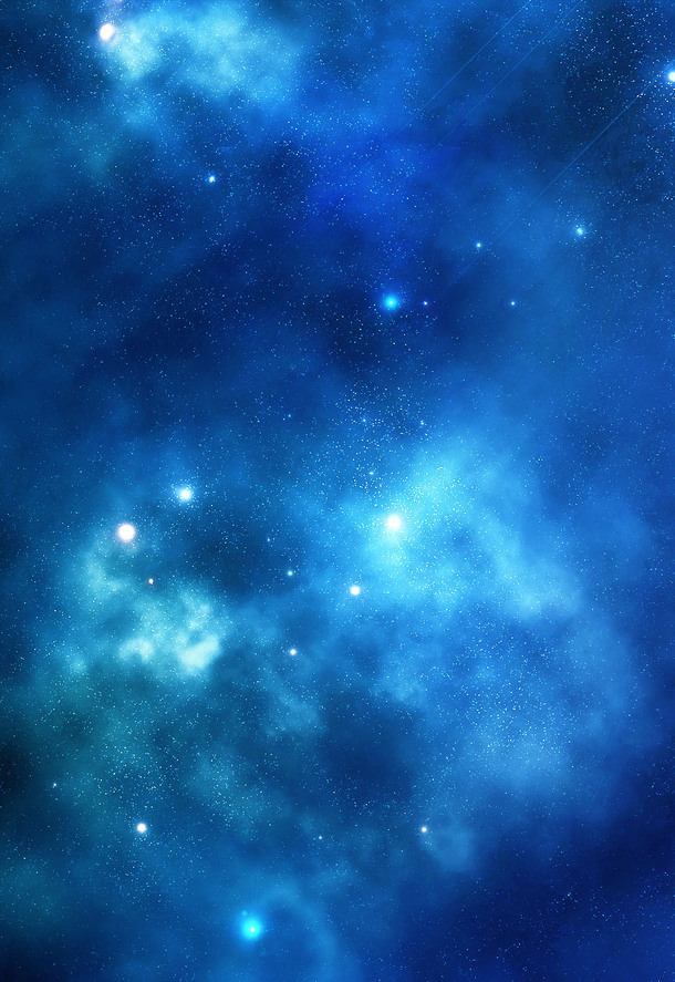 神秘蓝色星空海报背景，高清PNG透明图片，抽象梦幻设计素材下载