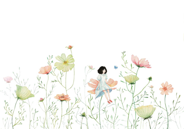 唯美手绘插画PNG透明图，高清卡通元素，设计素材免费下载