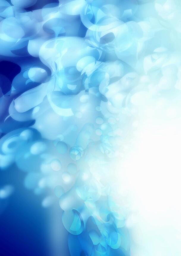 梦幻蓝色烟雾背景，唯美几何渐变PNG透明图片设计素材下载