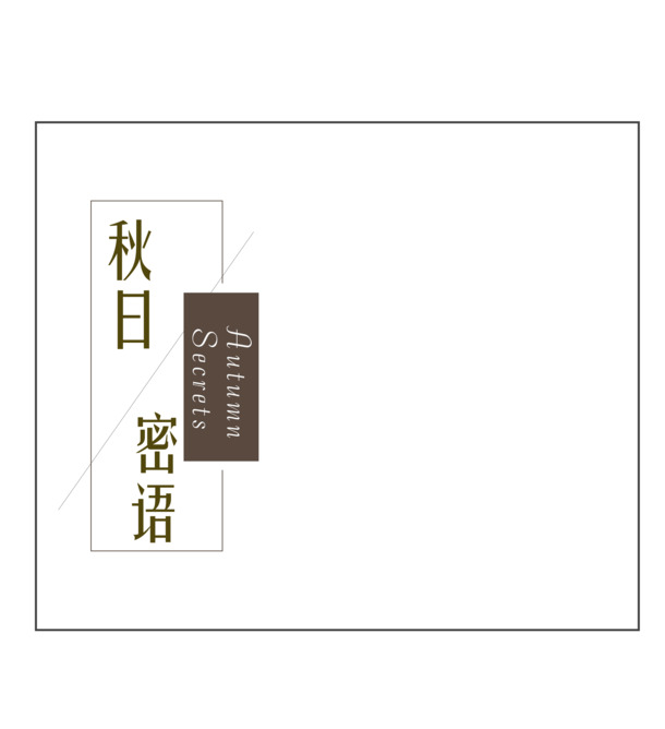 秋季私语，精美PNG透明漂浮元素，几何图案设计素材下载
