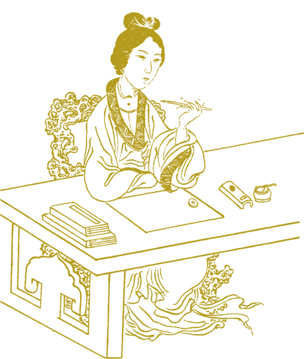 中国古代人物手绘PNG素材，高清透明图片，卡通风格，创意无限