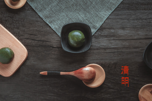 清明节海报背景，春天四月青团元素，高清PNG透明图片，PSD设计素材下载