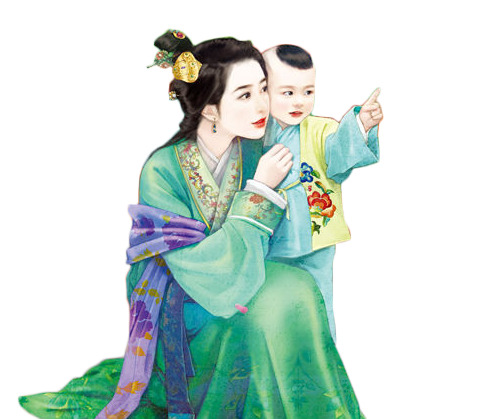 妇女节设计素材，母爱怀抱孩童高清PNG透明图片，节日氛围满满