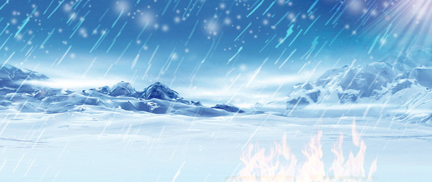 缤纷雪雨PNG透明背景图片，高清banner海报设计素材免费下载