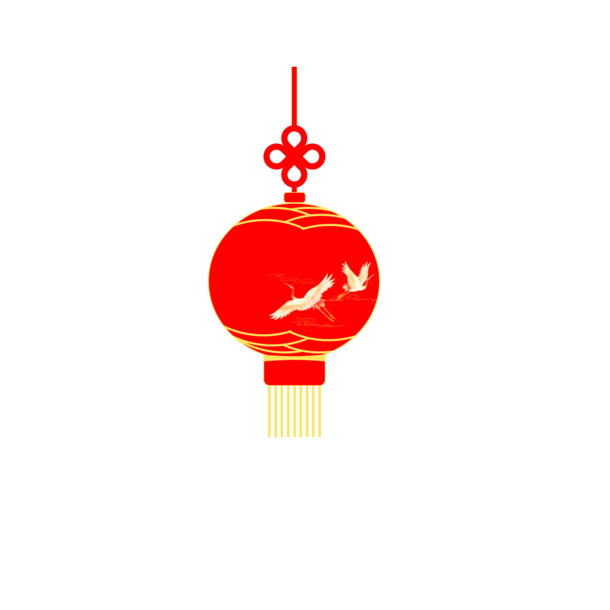 灯笼装饰PNG透明图，高清节日元素，元旦春节元宵素材下载
