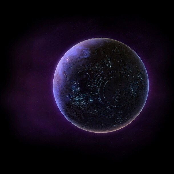 紫色嚼光星球海报PNG透明背景，高清图片素材下载