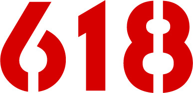 618大促必备，红色手绘卡通字体PNG素材，高清透明免抠版