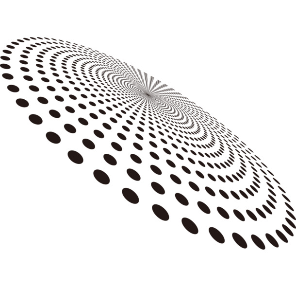 45°波点矢量插画，高清PNG透明图片，EPS格式设计素材下载