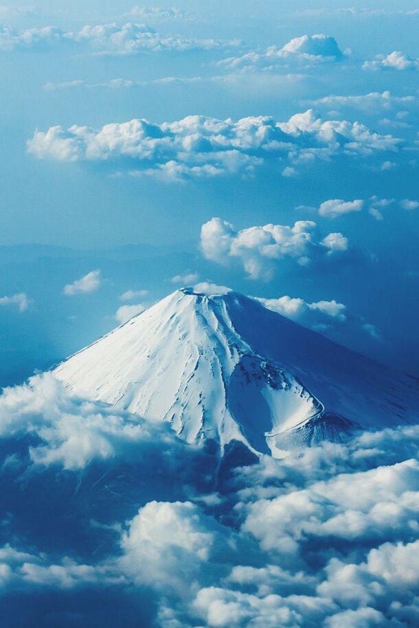 高山雪域云端美景PNG透明背景图，H5设计素材高清下载