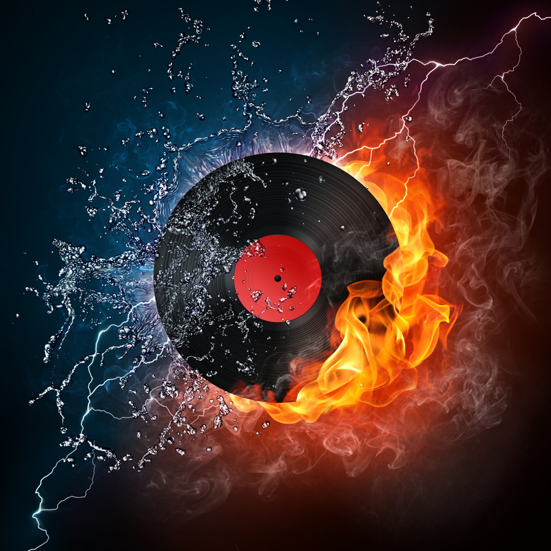 冰火交融CD背景高清JPG，电商狂欢设计素材免费下载