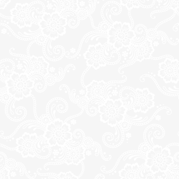 白色清新花纹PNG透明图片，高清装饰元素，设计素材免费下载
