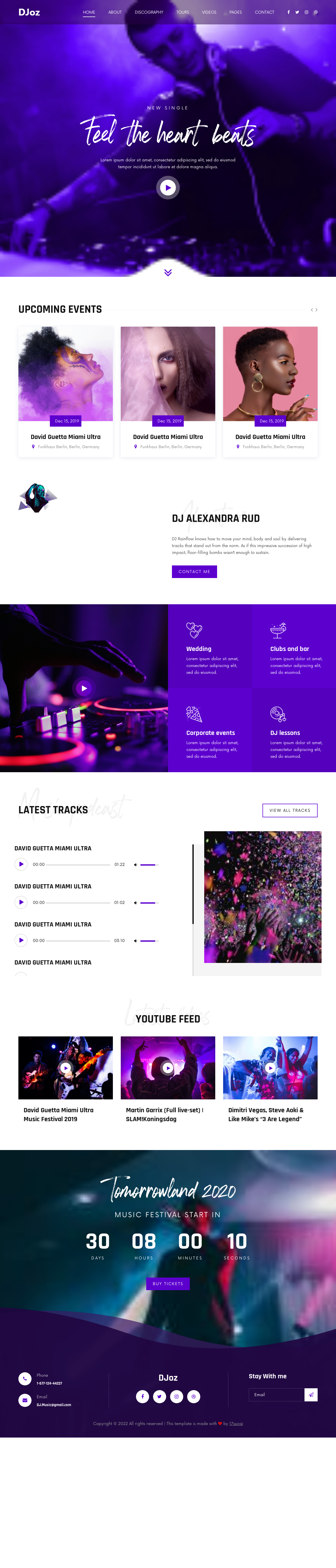 网页设计音乐网站代码，精美的音乐网站模板html
