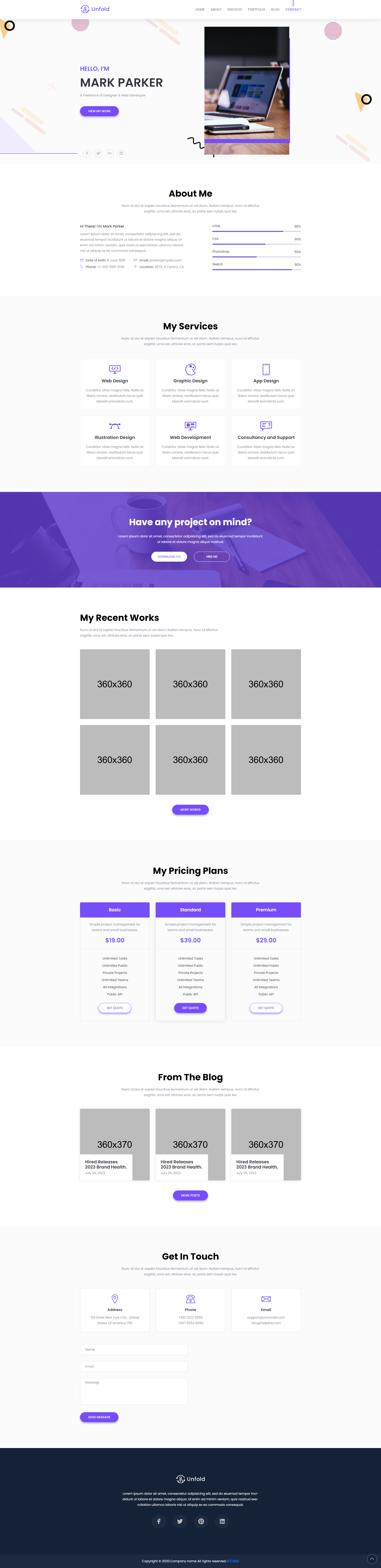 ui设计师简历模板html，实用的个人简历网页html代码