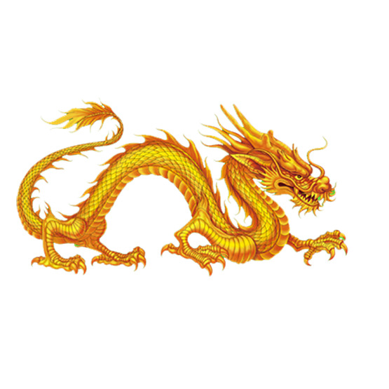 金龙浮雕PNG透明图片，精美花纹装饰元素，设计素材免费下载