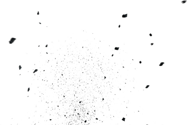 爆炸效果高清PNG透明漂浮几何图，设计素材下载