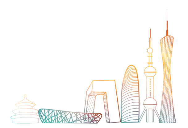 中国标志性建筑元素PNG透明图，高清免扣素材，一键下载