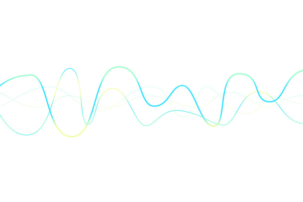 彩色声波曲线PNG透明图片，高清装饰花纹PSD设计素材下载