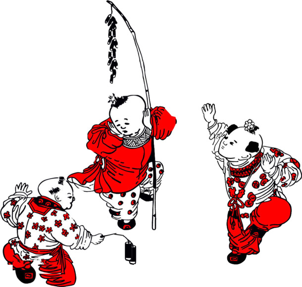大年初一鞭炮欢，高清PNG透明图，节日氛围强，素材免费下