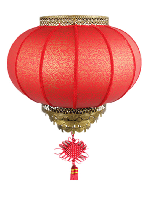 红色圆灯笼PNG透明图，元旦春节元宵节日元素，高清设计素材下载