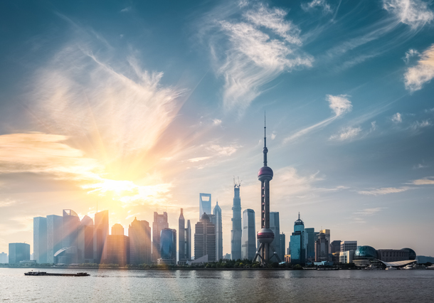 上海海边城市风光，高清PNG透明背景图片，摄影美景素材下载
