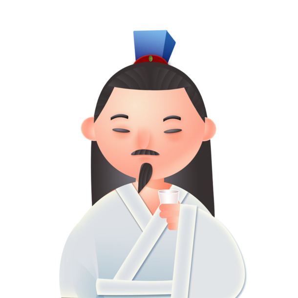 端午节屈原主题高清PNG透明图片，节日元素设计素材下载
