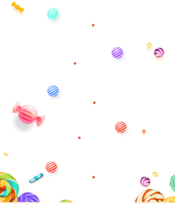 圣诞糖果PNG透明图，高清节日元素，设计素材免费下载
