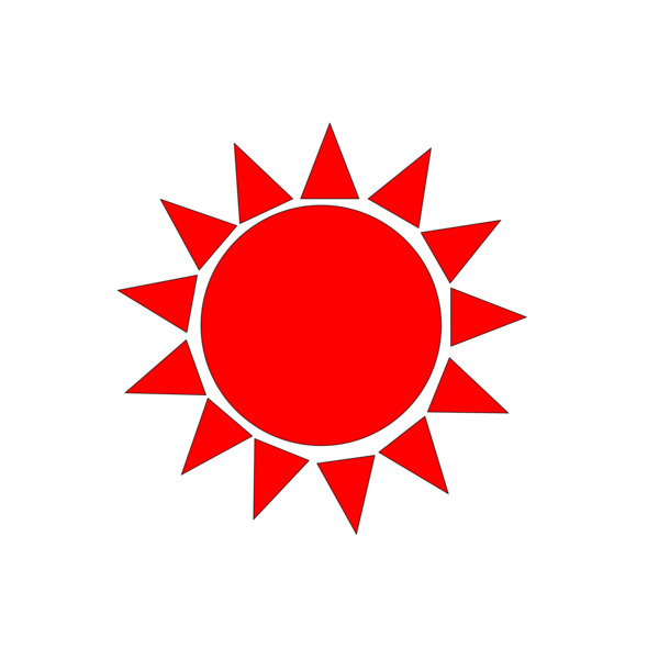 六一儿童节海报设计素材，高清PNG太阳元素，透明PSD格式，免费下载