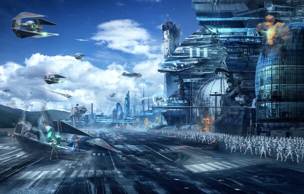 科幻未来世界原画素材，高清PNG透明背景，抽象梦幻图片设计下载