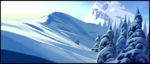 冰雪奇缘小说插画，高清PNG透明背景，卡通手绘元素，设计素材下载