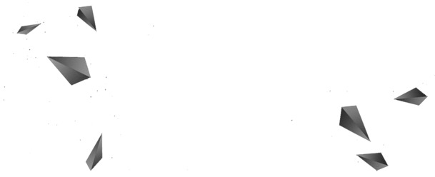 灰色几何漂浮高清PNG素材，透明漂浮元素PSD设计资源下载