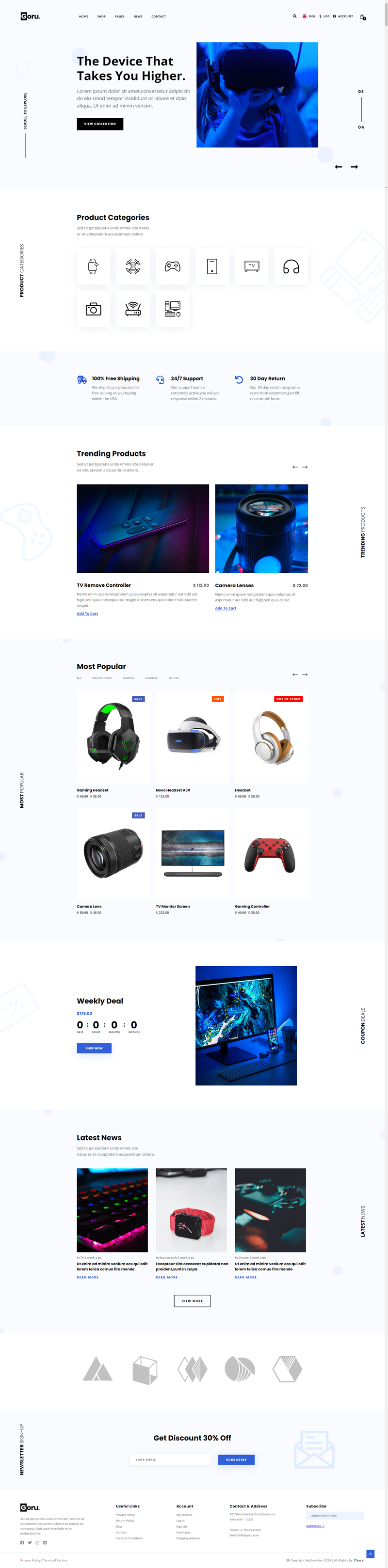 电子数码商城模板html，电子产品商城网站模板