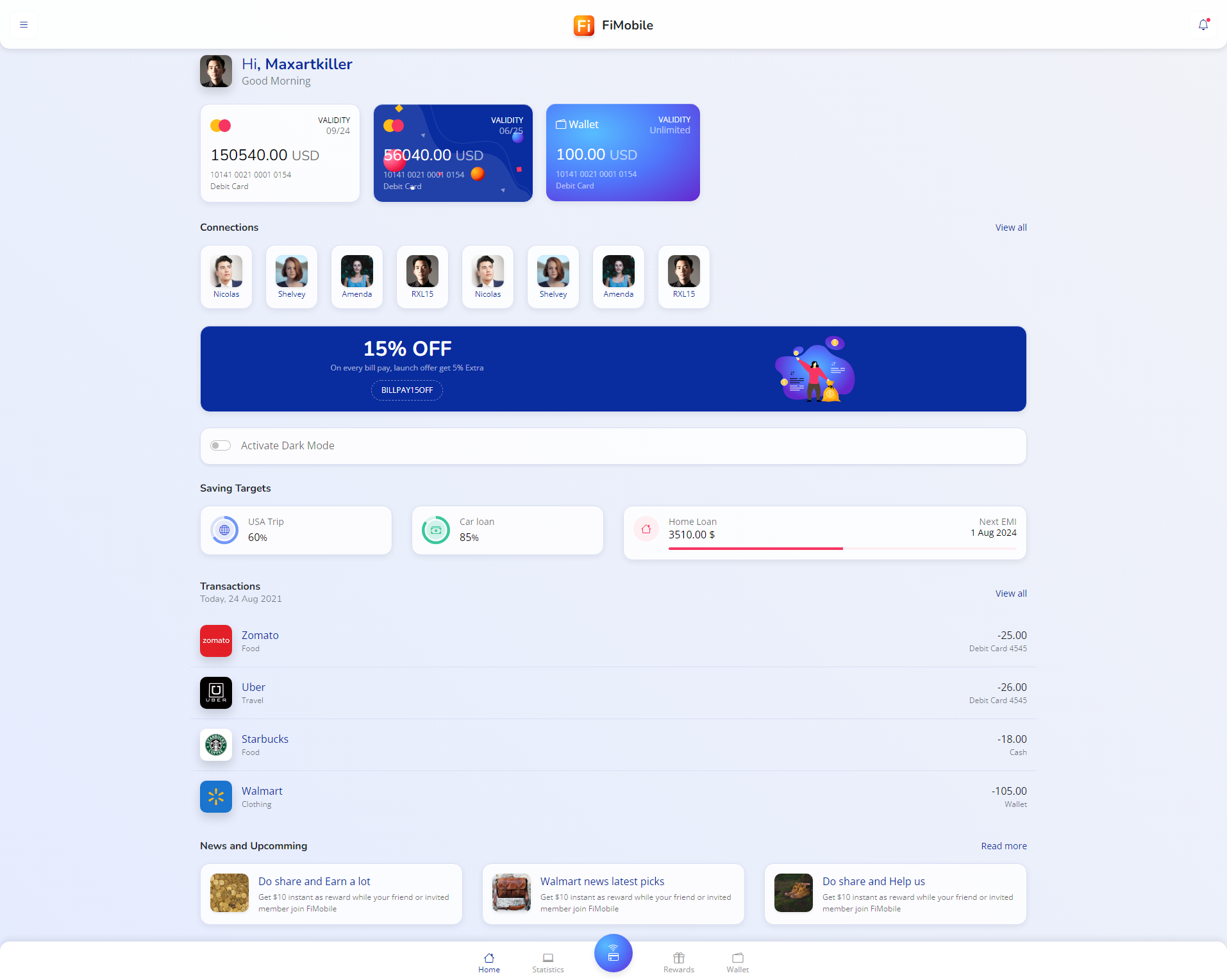 手机端钱包金融网页模板下载，金融类手机模板html
