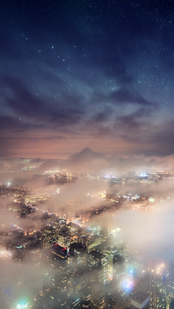 蓝色星空夜景美图，高清PNG透明背景，摄影风景素材下载
