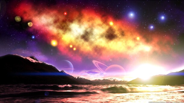 绚丽星辰银河背景，高清PNG透明图片，宇宙摄影风景素材下载