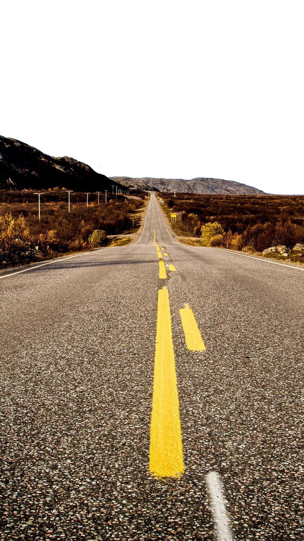 文艺公路风景PNG高清透明背景，外国摄影素材设计图库下载