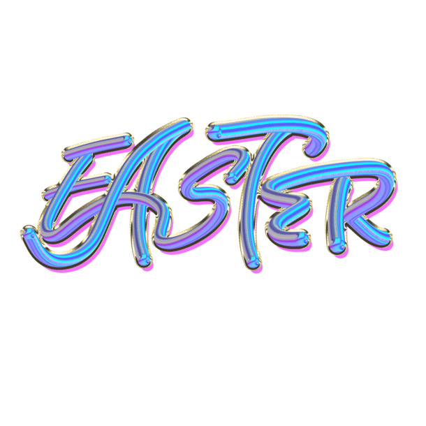 EASTER复活节PNG透明图片，高清免扣元素，字体设计素材下载
