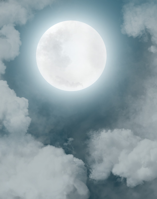 高清PNG透明月亮图片，夜晚天空背景素材，免费下载